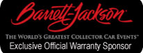 Exclusive Offical Warranty Sponsor for all Barrett-Jackson events